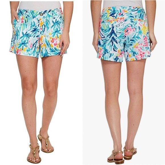 Lilly Pulitzer The Callahan Short Cotton 5" Shorts 0 Beach Coastal Cruise Beachy - Picture 1 of 12